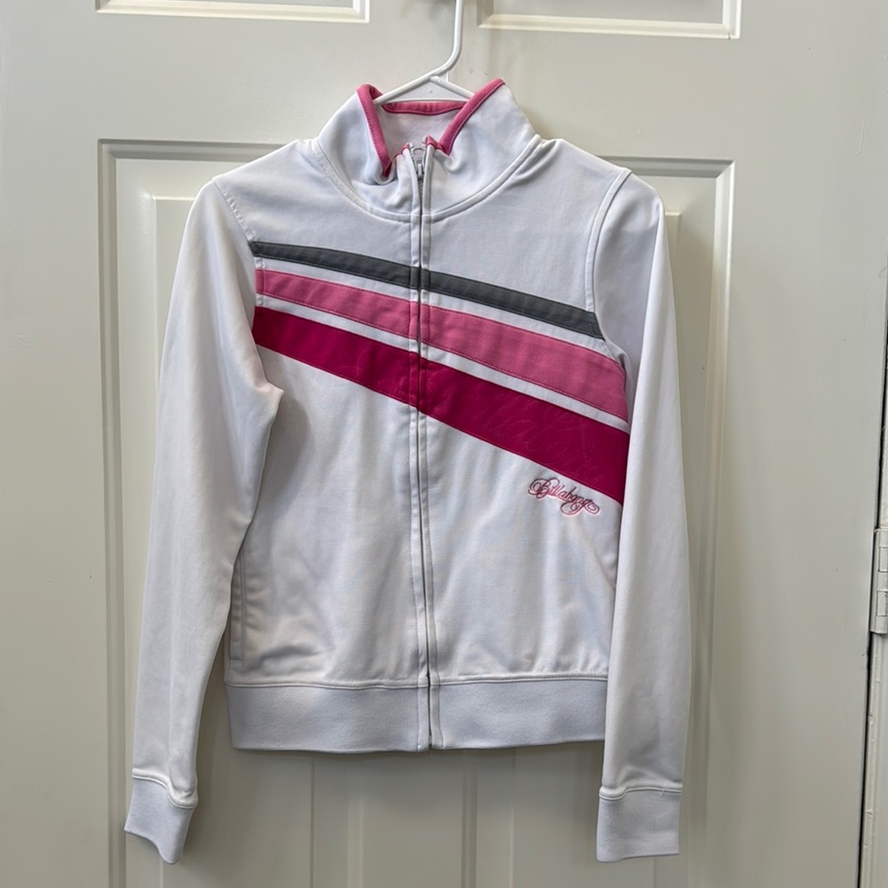 Billabong Women's White and Pink Jacket